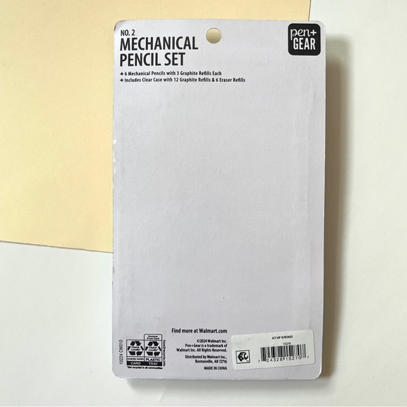 🏷️ set of 6 mechanical pencils with refill lead case & erasers (0.7mm) - Picture 10 of 12